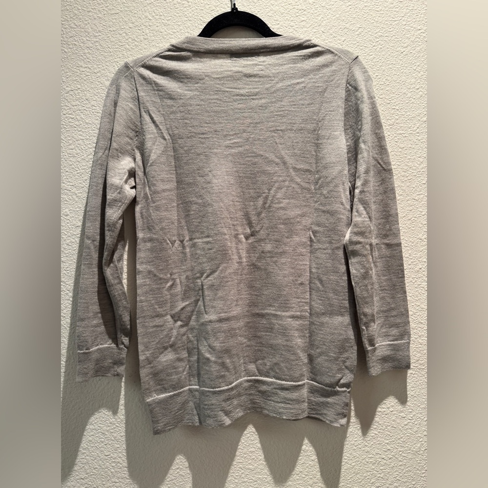 J. Crew Tippi Merino Wool Sweater Bonjour! S - Picture 2 of 4